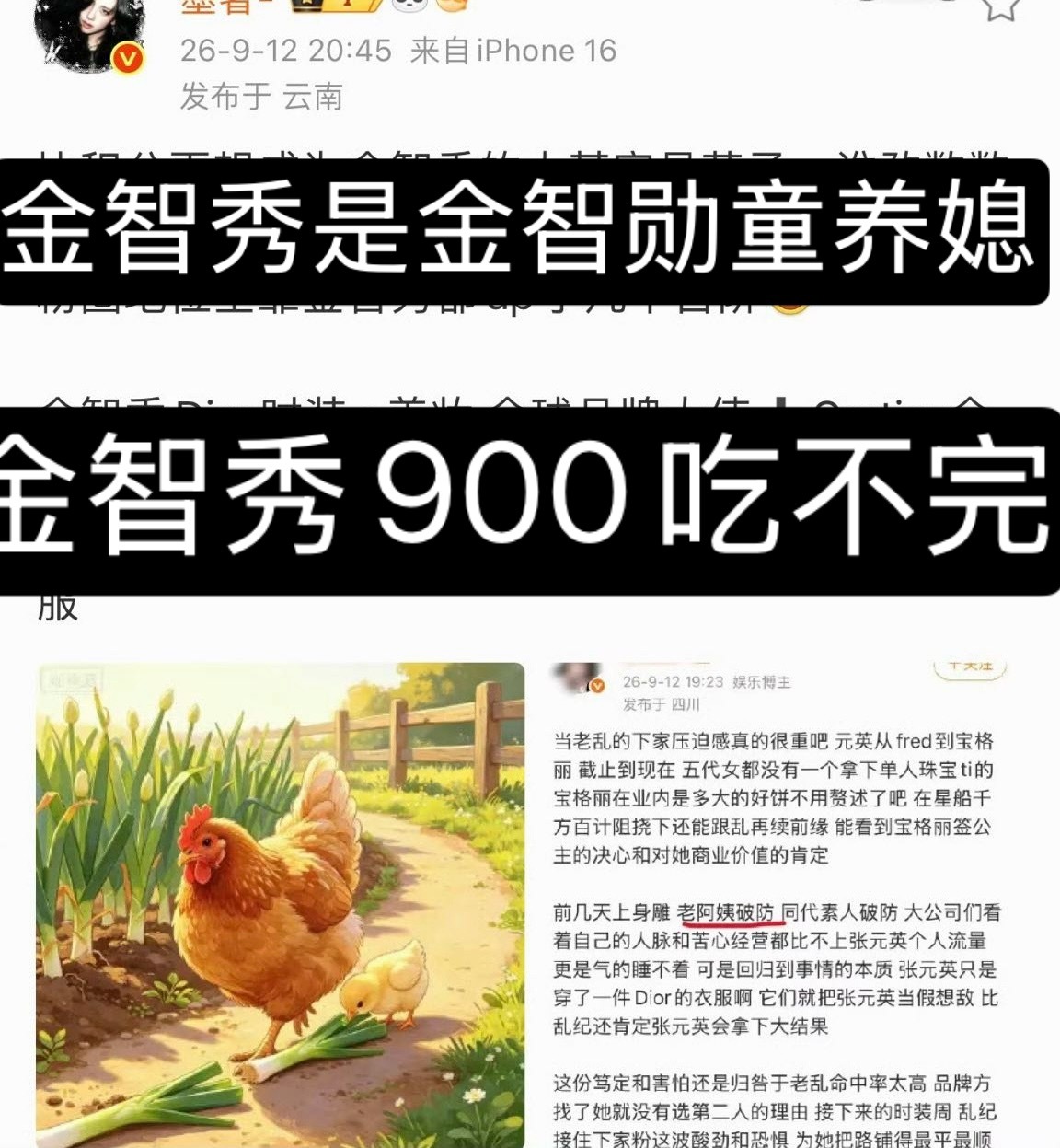 伦粉也觉得金智秀是老阿姨吧…… ​​​