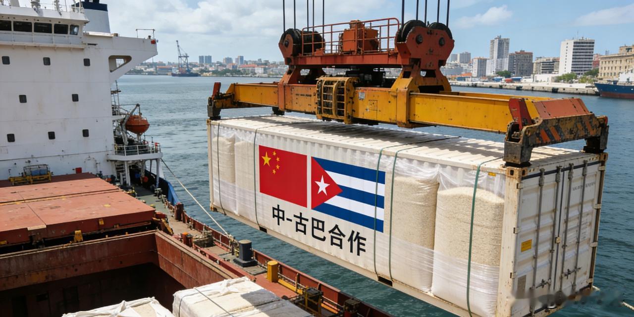 1.5万吨中国大米运抵古巴，总统出镜致谢！6万吨援助不带任何附加条件，大国格局藏