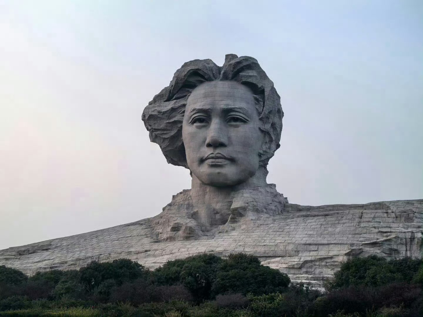 我拍的橘子洲头。 