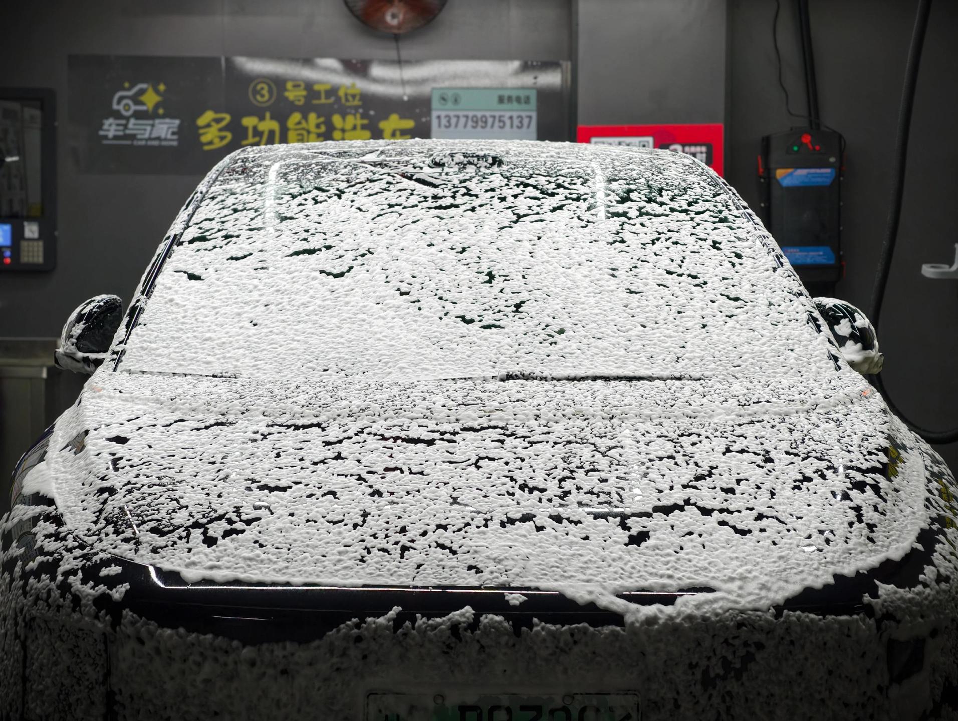 黑色i6，洗车费劲！