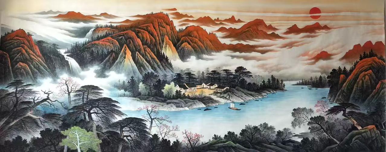 秦嘉邺可是位超厉害的实力派画家。她的绘画作品肯定有独特魅力，融合了各位老师的精华