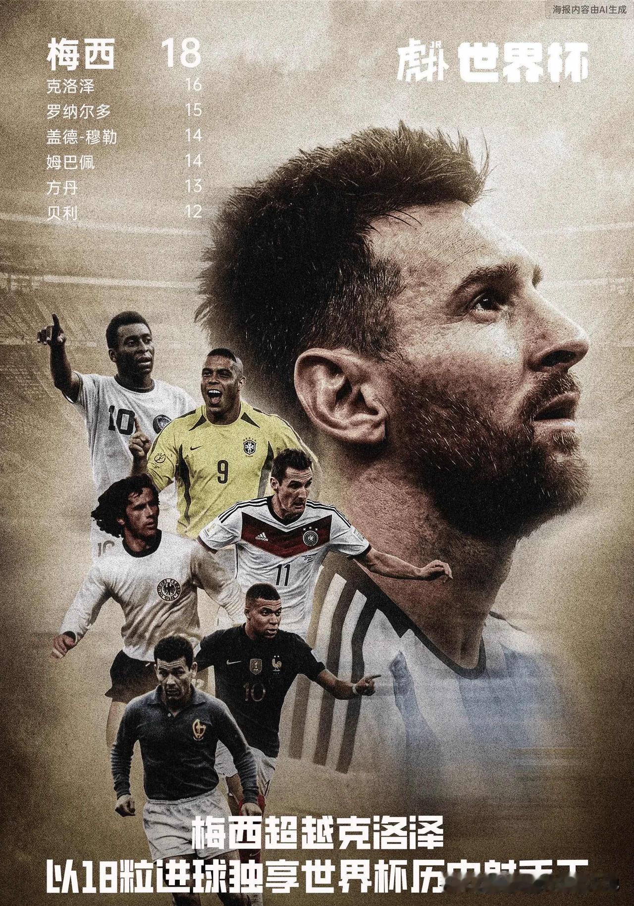 纪录就是为了打破而存在的——2006年世界杯，罗纳尔多以15粒进球超越了盖德-穆