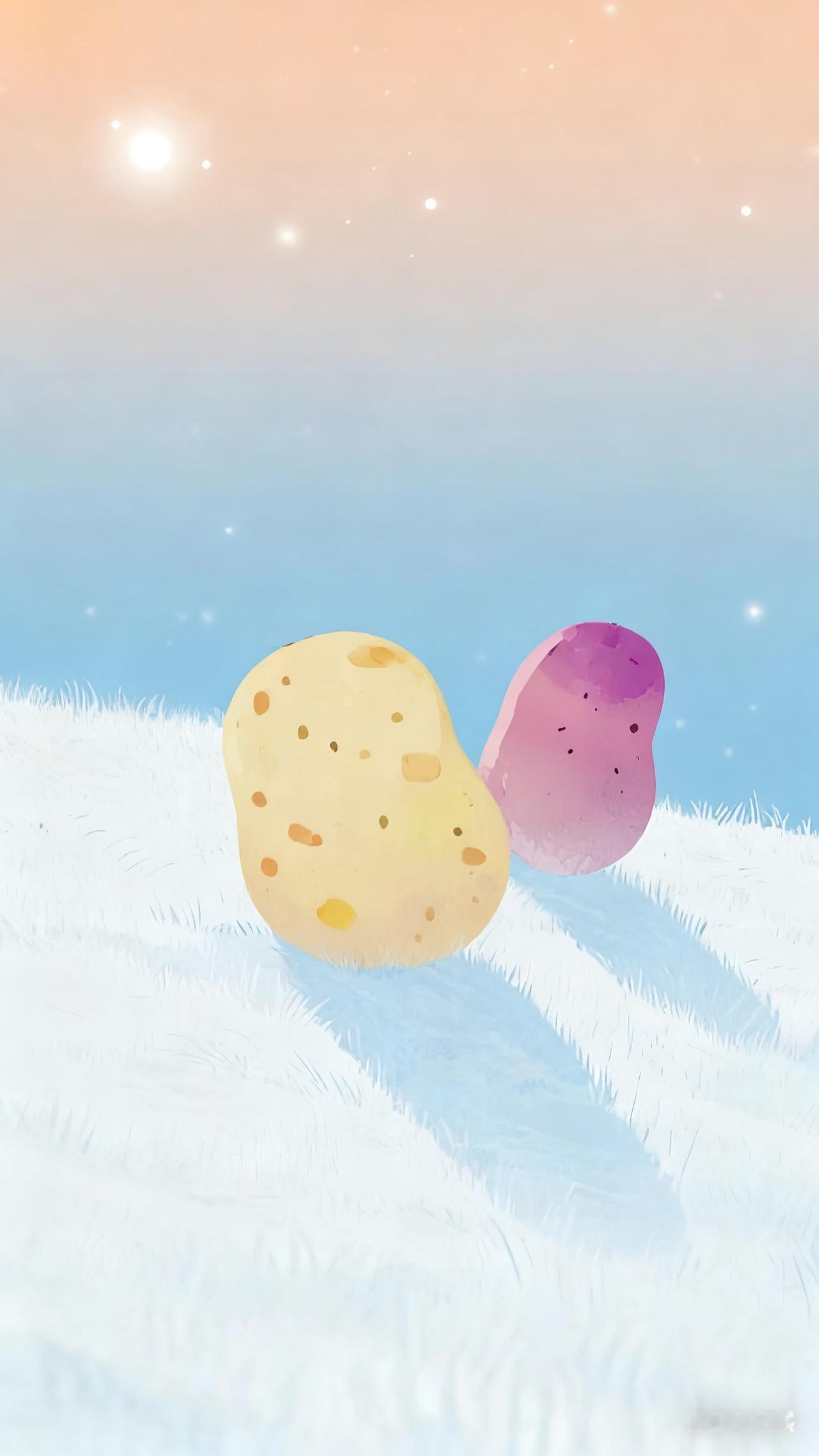 ʕ•̀ω•́ʔ
           黄土豆和紫土豆，

           
