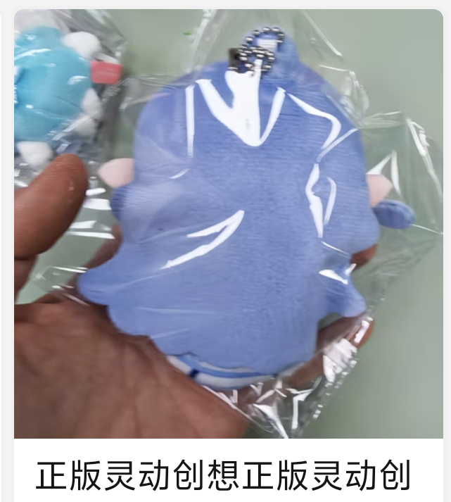 全世界最萌的背影就这样扁扁的被商家捏在手里拍照 