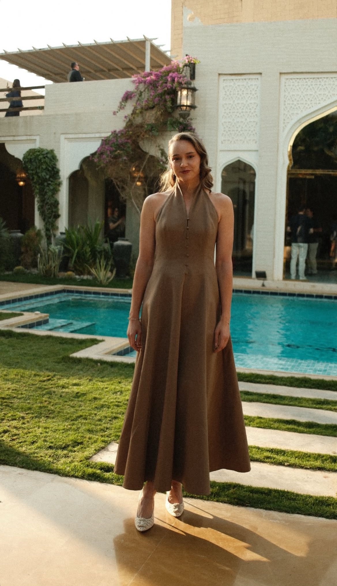 网球talking大会wta年终总决赛大合影 莱巴金娜身着Staud FW '2