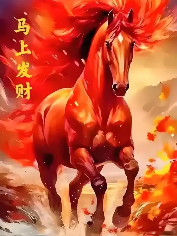 转发~马年快到了，祝你马上发财，马上成功，马上好运🦄！ 