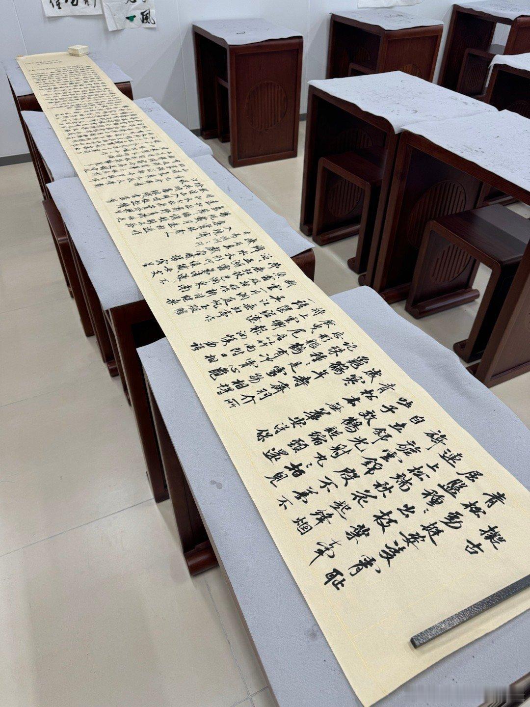 罗云熙  练字打卡第1034天给我的蜀素帖临帖简单收个尾虽然单看还有很多瑕疵但写