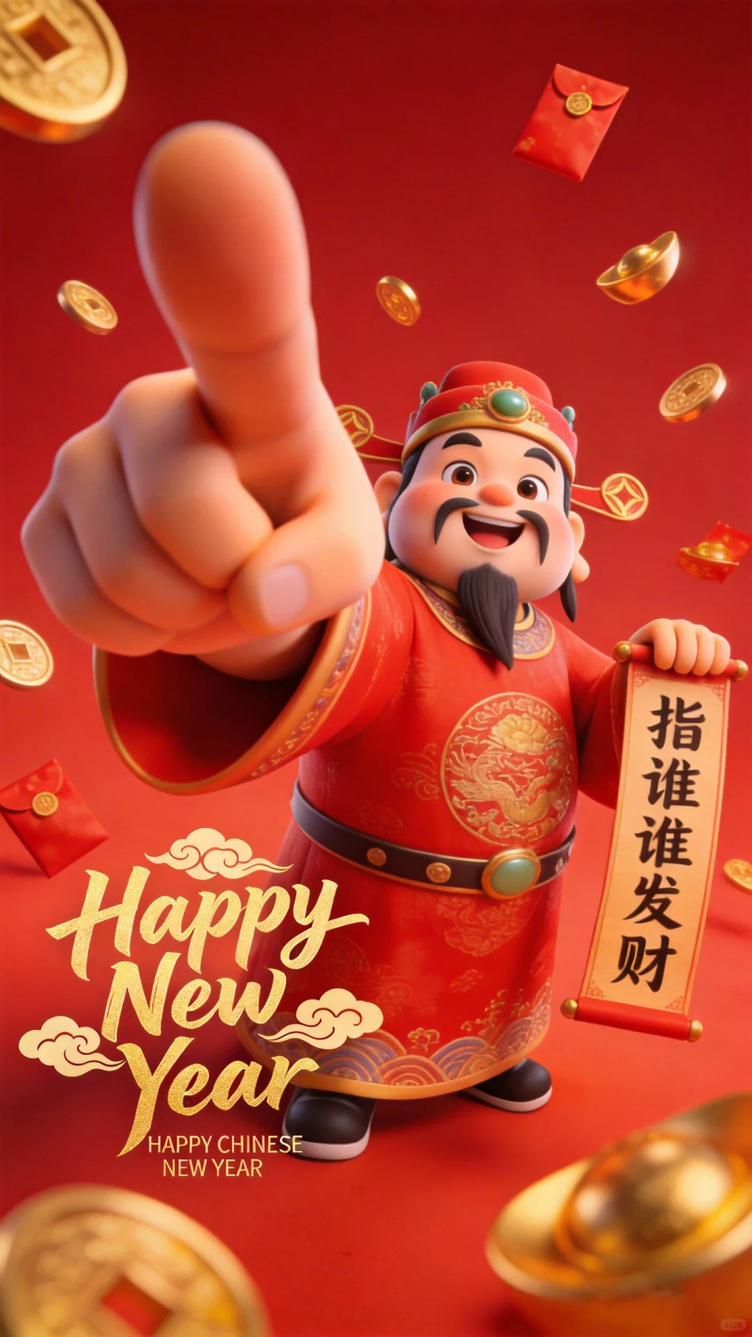 大年初一财运滚滚来 