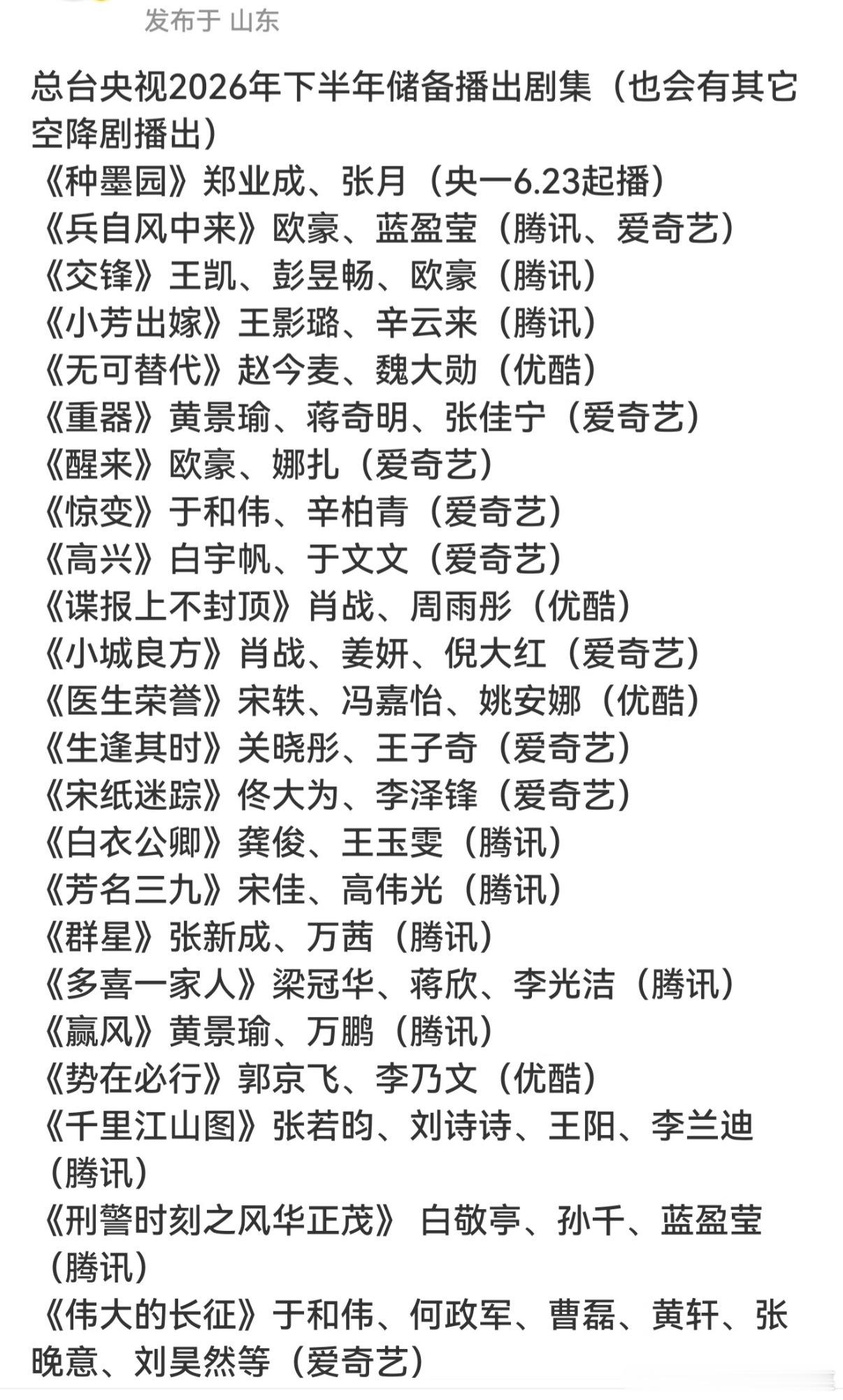 下半年影视行业行情长剧面临转型，回到爱优腾芒之前的局面。网剧盛行之前，我们出了很