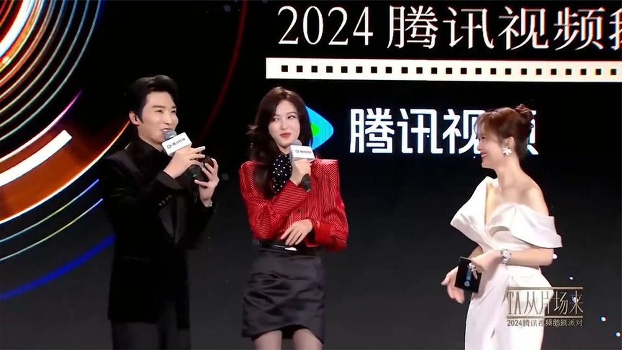 唐嫣穿黑丝，感觉腿被修饰的和胳膊一样粗，满级骨感美！丨鹅剧派