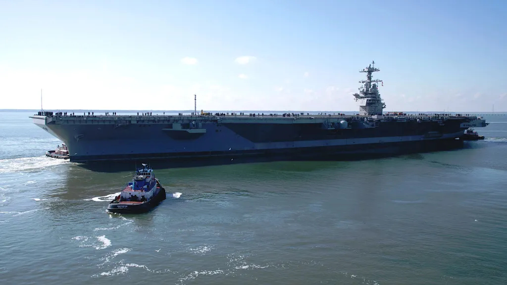 转载自（TWZ-战区）美国海军福特级二号舰 “约翰・F・肯尼迪” 号首次出海试航