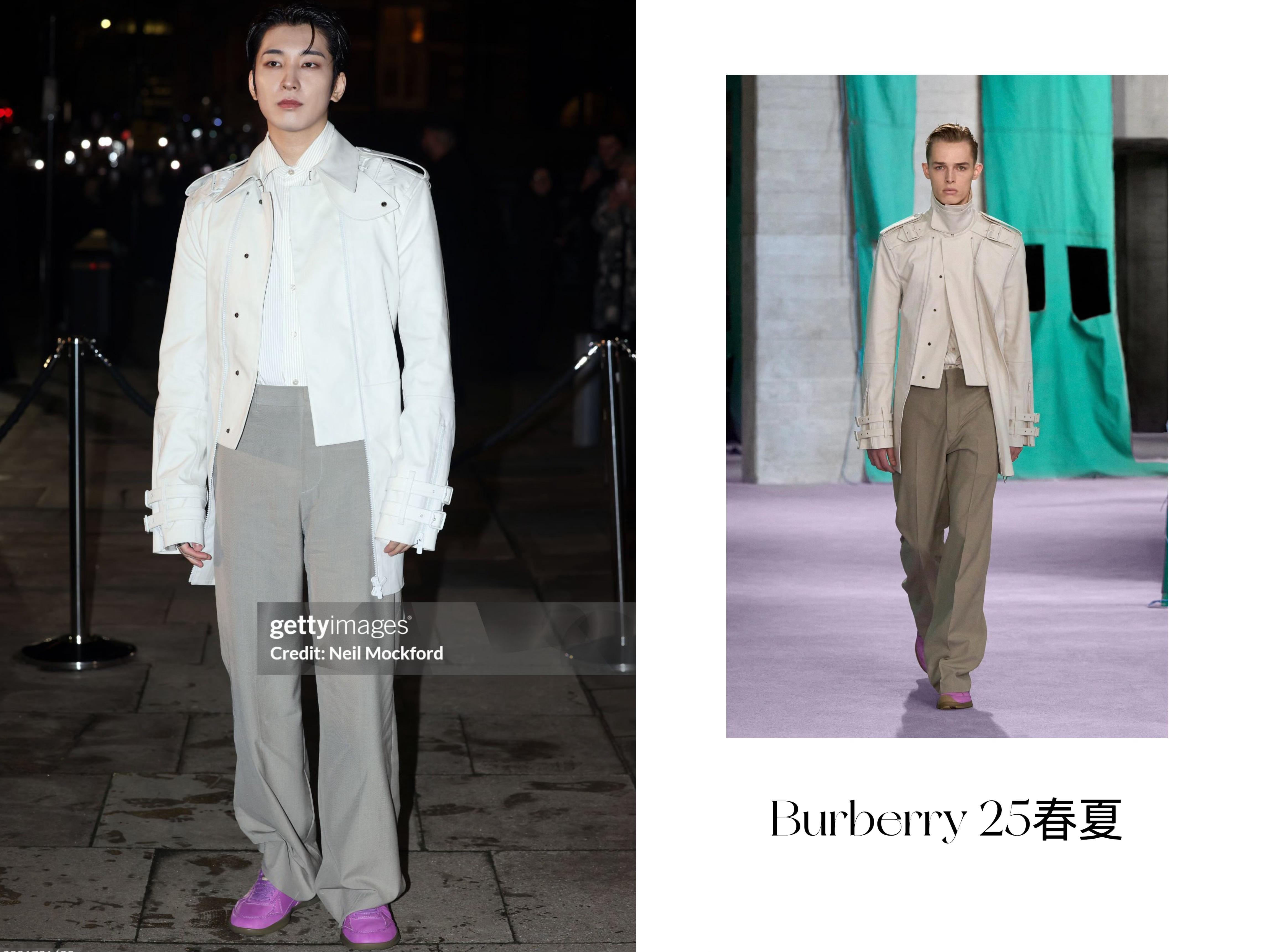 全圆佑 in Burberry 2025秋冬大秀 Total Look: Bur