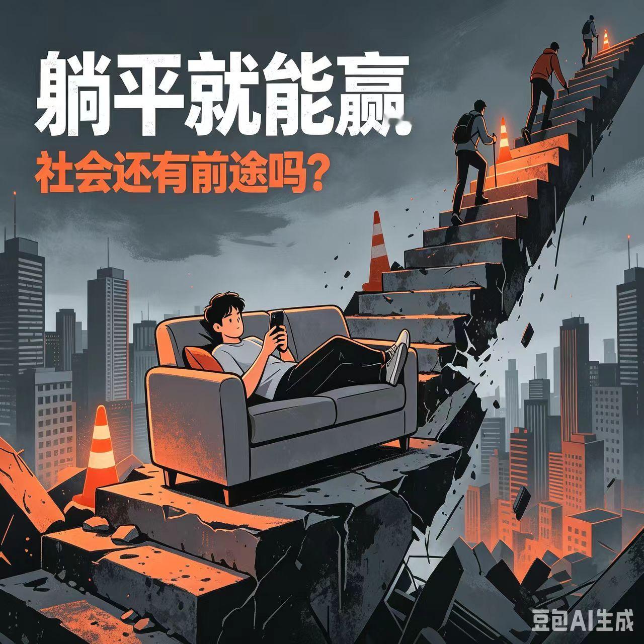 如果一个社会里，
不买房的人赢了，
不买车的人赢了，
不结婚的人赢了，
不生小孩