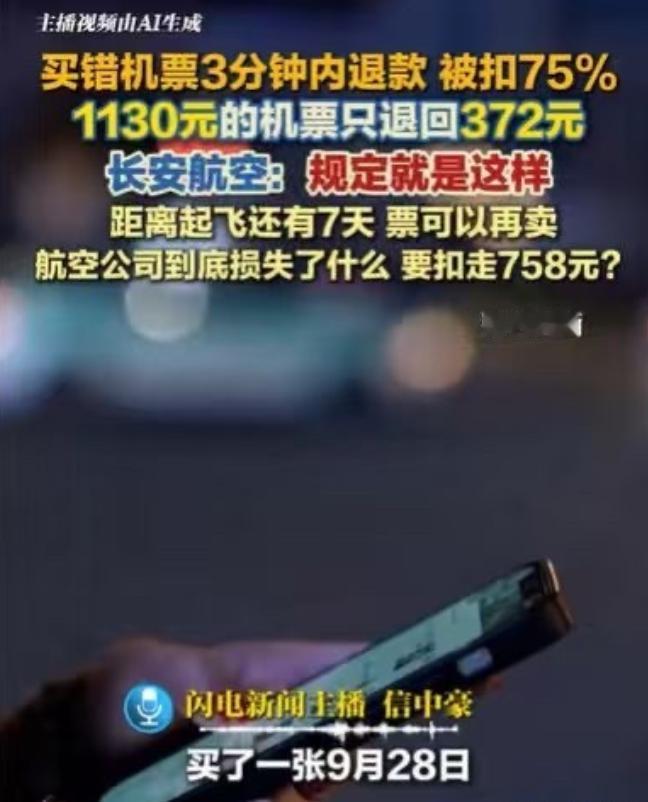 湖南，女子要坐飞机，她提前买票，花了1130元。可是刚买完票，才过了一分钟，她就