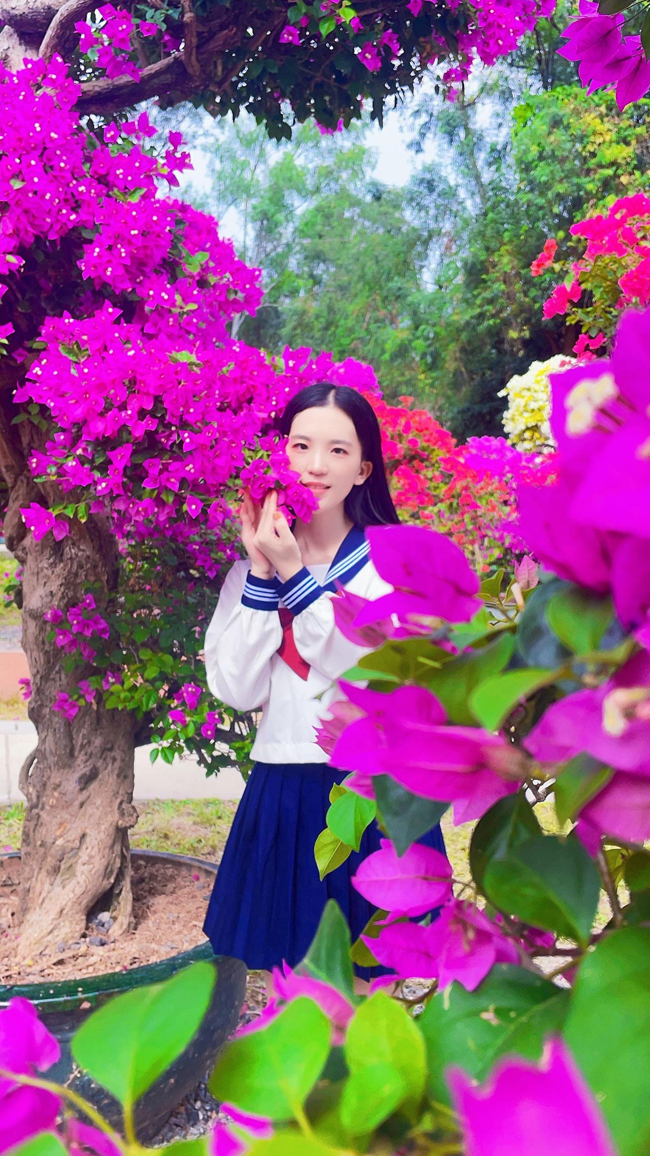 花开富贵，锦绣添花美女 jk 袜子 黑丝