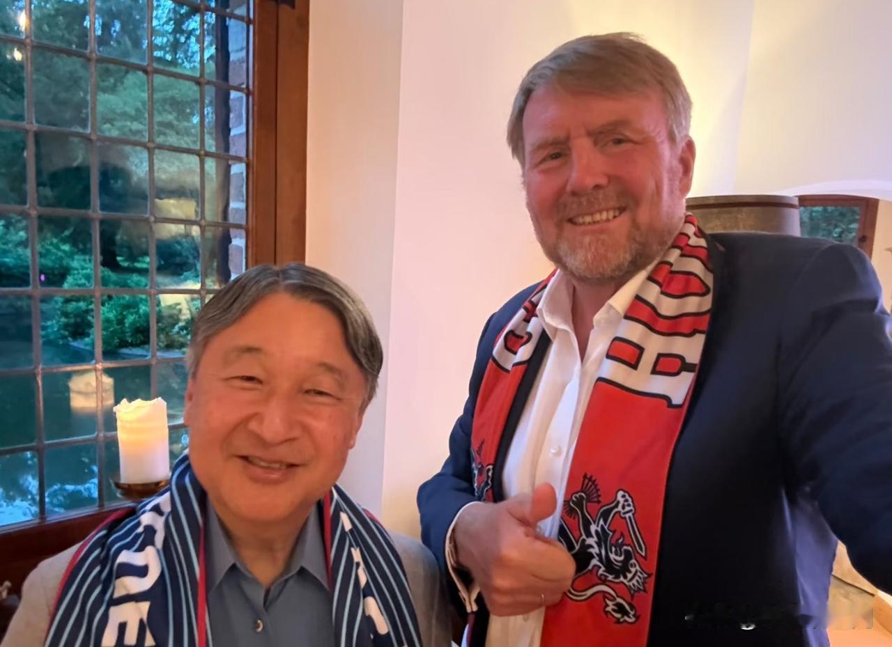 日本天皇德仁和妻子雅子目前正在荷兰访问，两人和荷兰国王和王后一起观看世界杯直播。