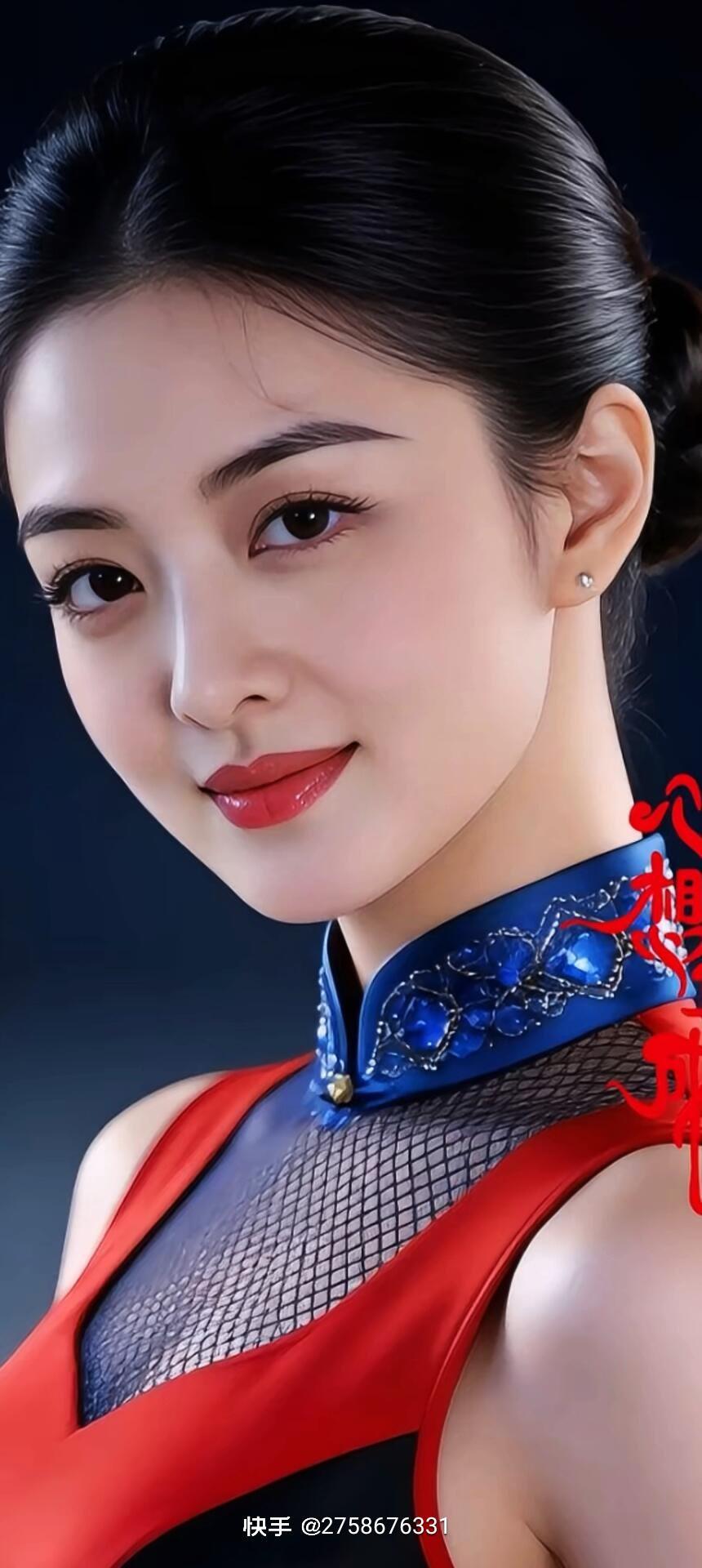 优雅红裙，惊艳一瞥，气质非凡！