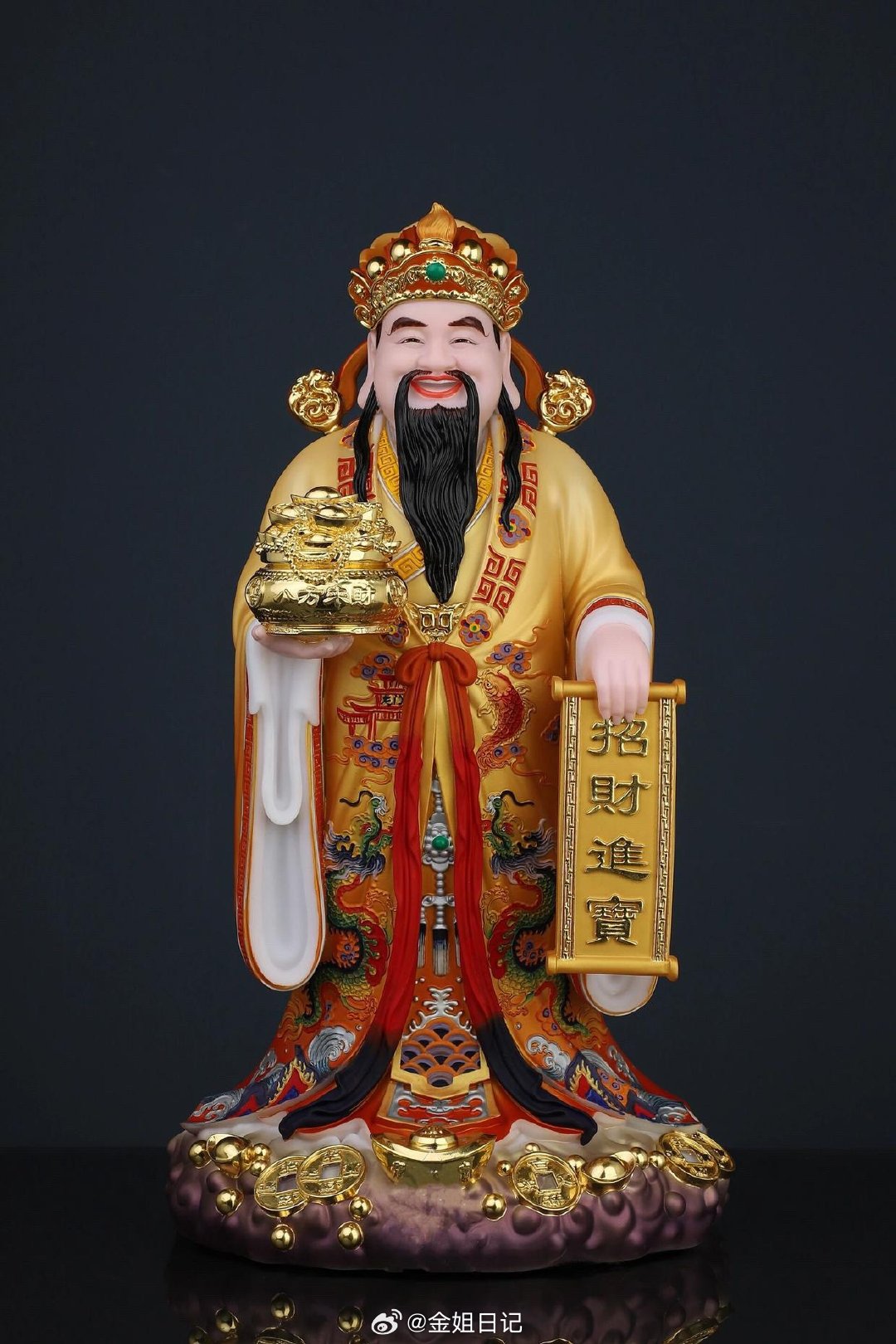 财神赐福招财进喜，请接住🙌🏻招财到财神赐福，招财进喜💰五路财神送财而来，金