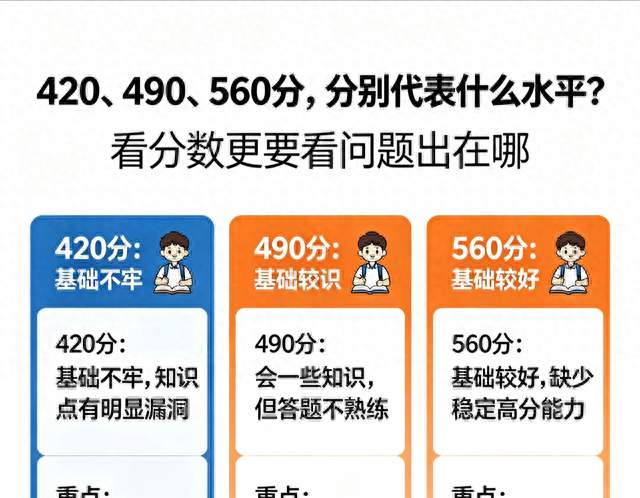 班主任道出实情：高考420、490、560分，高三孩子的真实水平