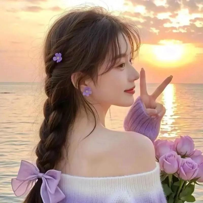 海边落日余晖，温柔少女心余晖治愈系风景 日落晚霞照海滩 海边治愈系落日 海边落日