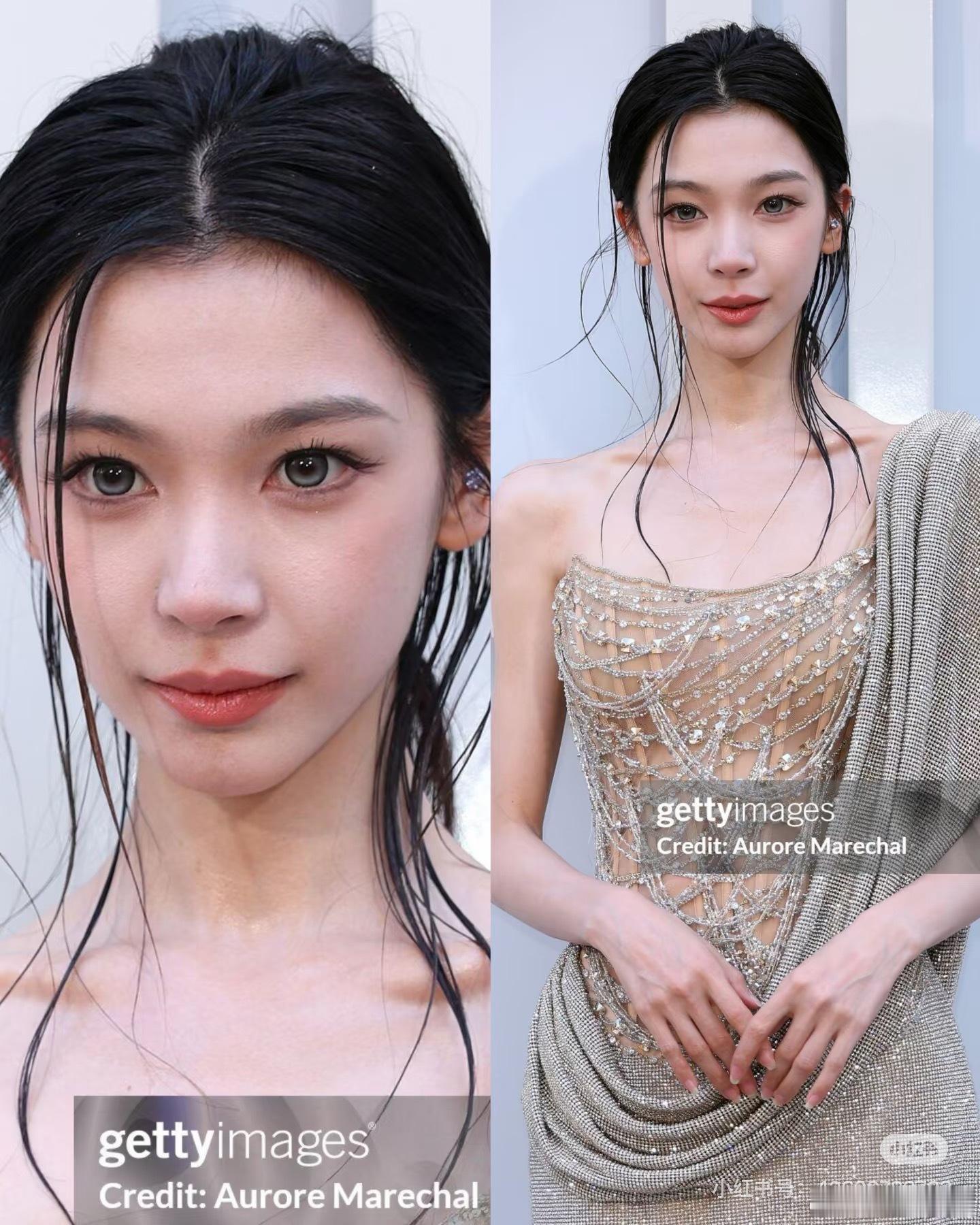 易梦玲这是又动了哪里，感觉脸变小很多 