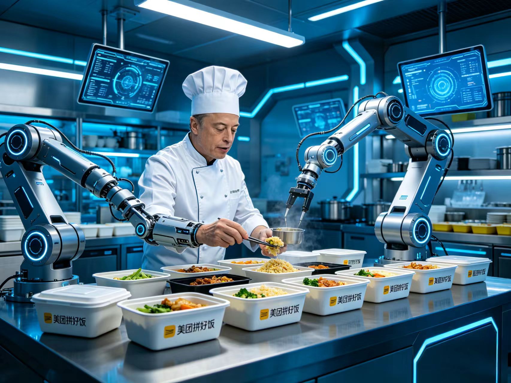 马斯克加入拼好饭谣言系AI生成顶级富豪的生活往往就是这么朴实无华。在追求极致效率