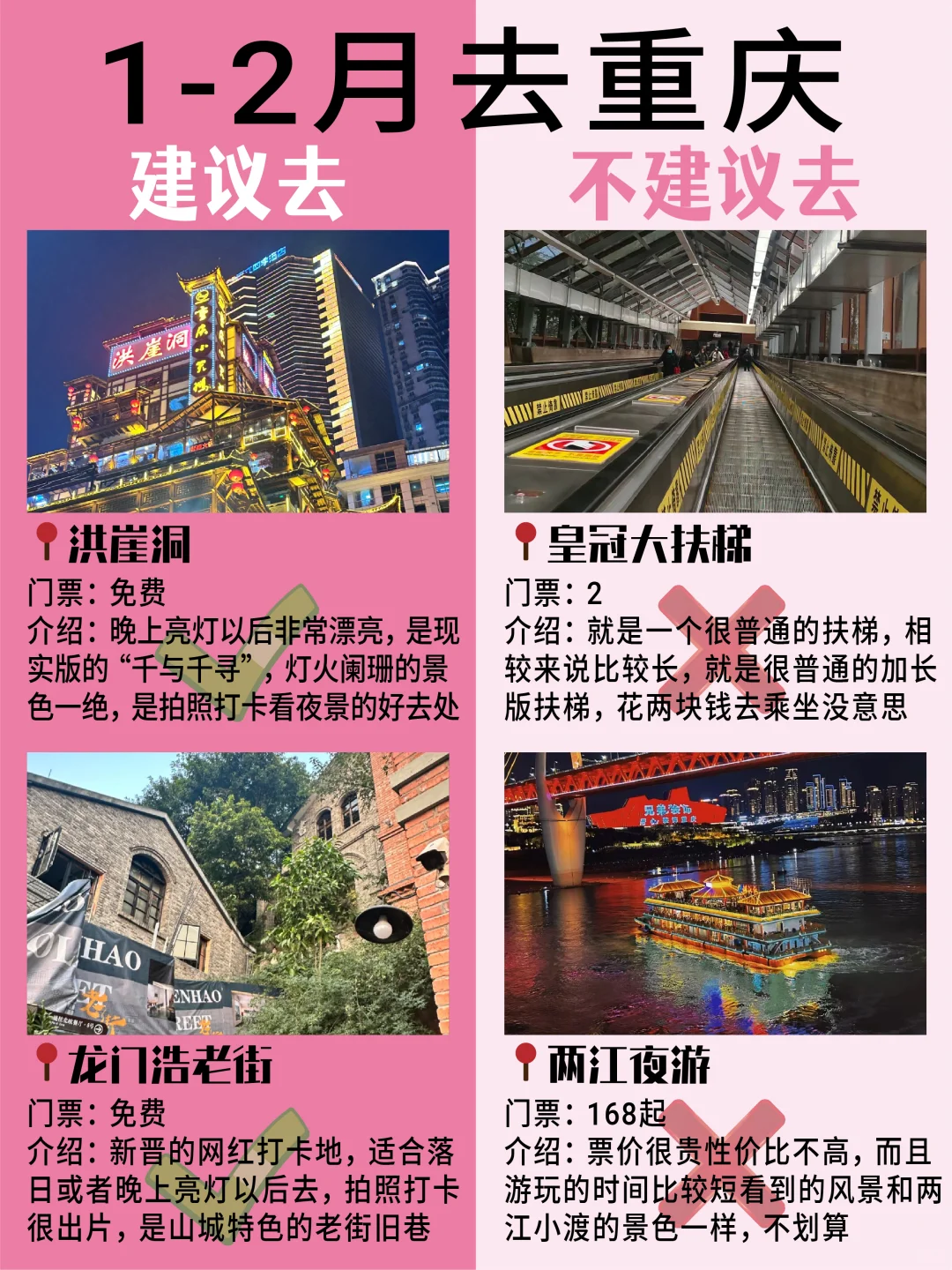 1-2月重庆旅游攻略🔍建议去🆚不建议去很多