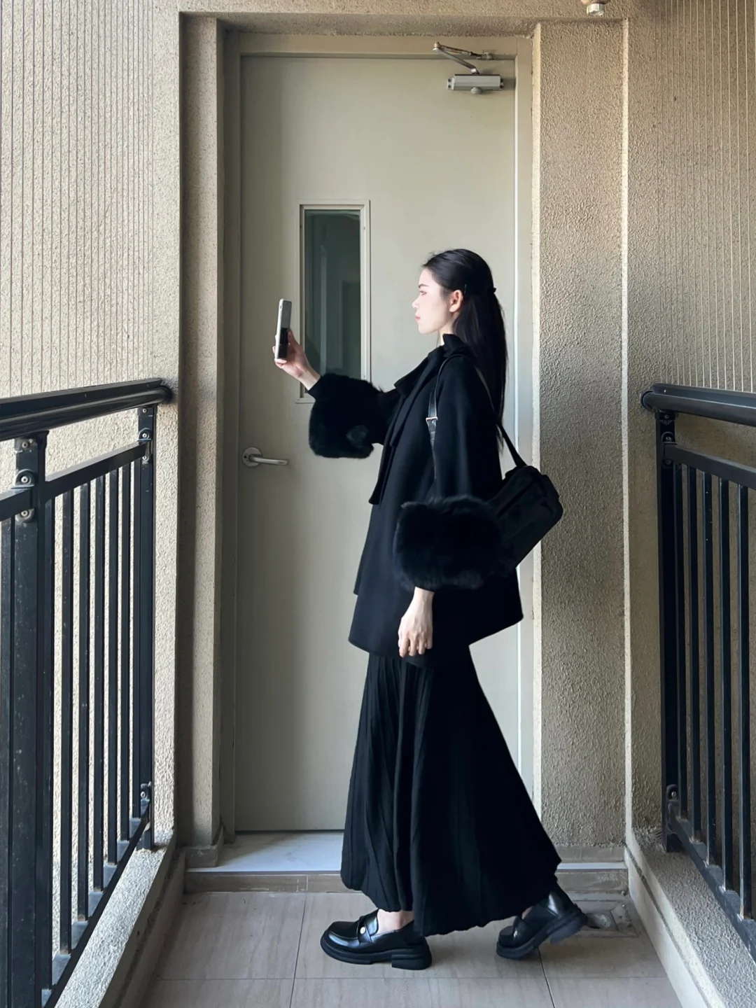 168/98全黑！！！真的很有千金贵气氛围感！