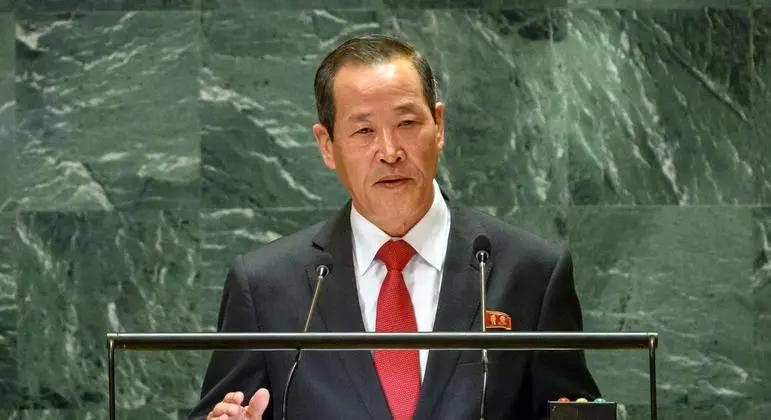 当地时间5月6日，联合国总部的《不扩散核武器条约》第十一次审议大会上，朝鲜常驻联