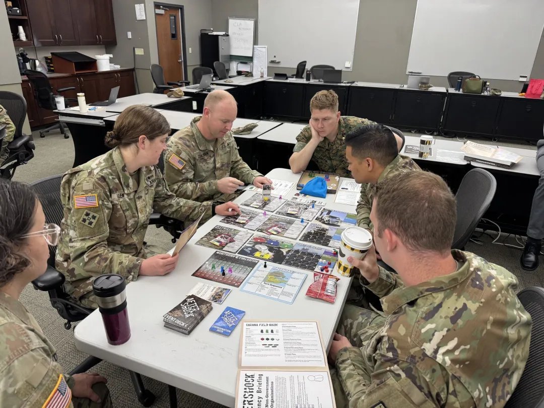 美国军事院校学员桌面兵棋推演