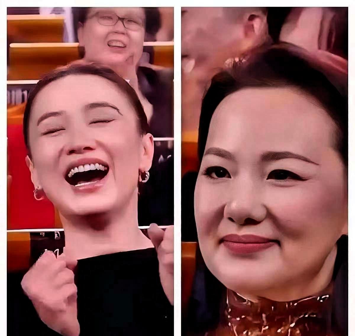 金鸡奖颁奖现场出现了戏剧性一幕：
 
主持人念出宋佳名字的瞬间，镜头给到咏梅的特