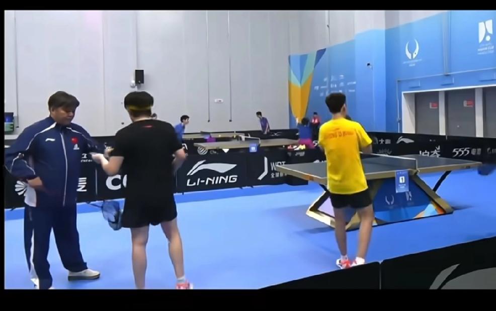 这几天海口亚洲杯比赛，
虽然国乒没有公布各主力队员们的主管教练，
但是在站在基本
