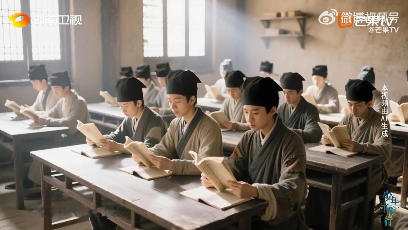  少年中国在嵩阳书院具象化少年书院行走进嵩阳书院，看少年们的身影与青砖黛瓦相映。