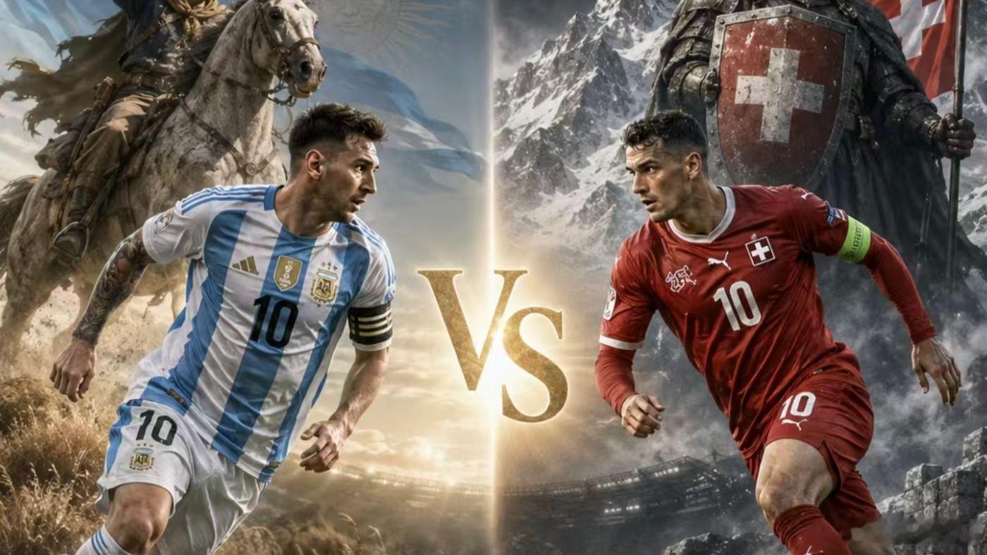 梅西8球冲金靴，瑞士铁桶阵摆好，卫冕冠军这关，怎么过？🇦🇷阿根廷vs瑞士🇨