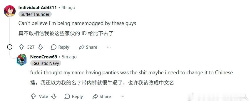 中文玩家id获得一致好评 