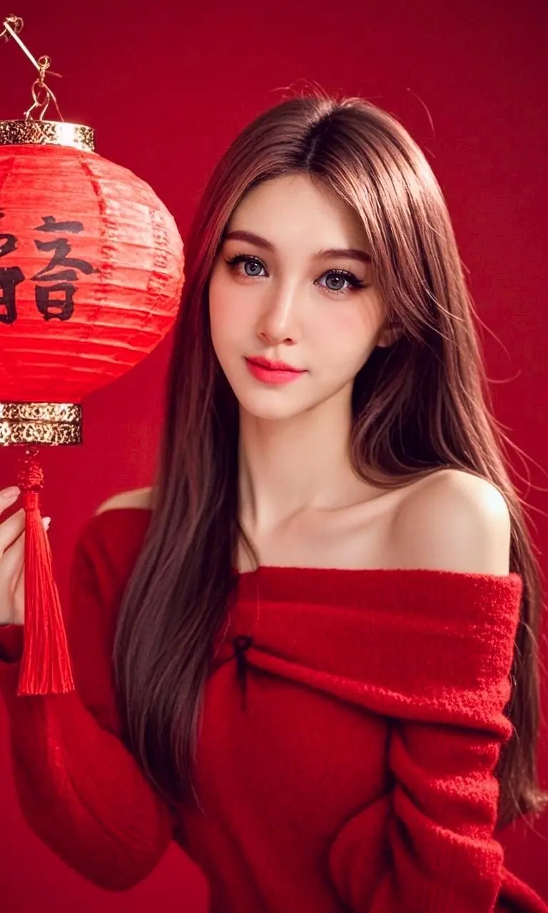 新年快乐，红包拿来 福韵佳人