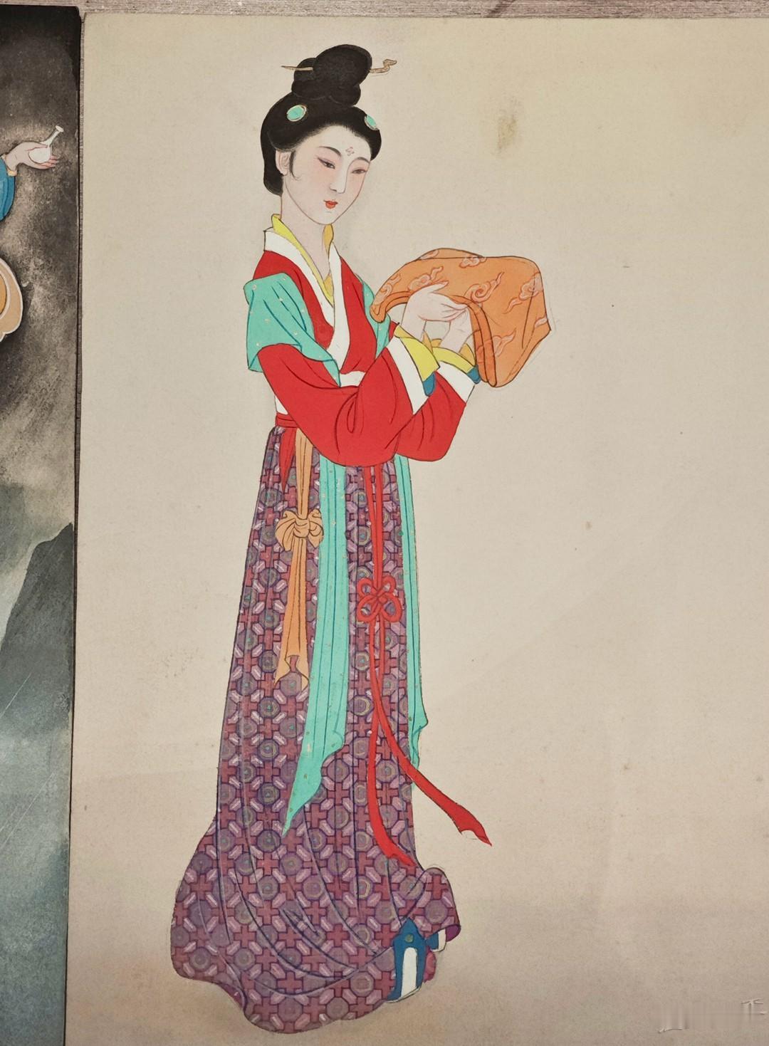 《李白妇女诗集绘》这本诗画集，上美于 1981 年 出版，24 开，封面是青配一
