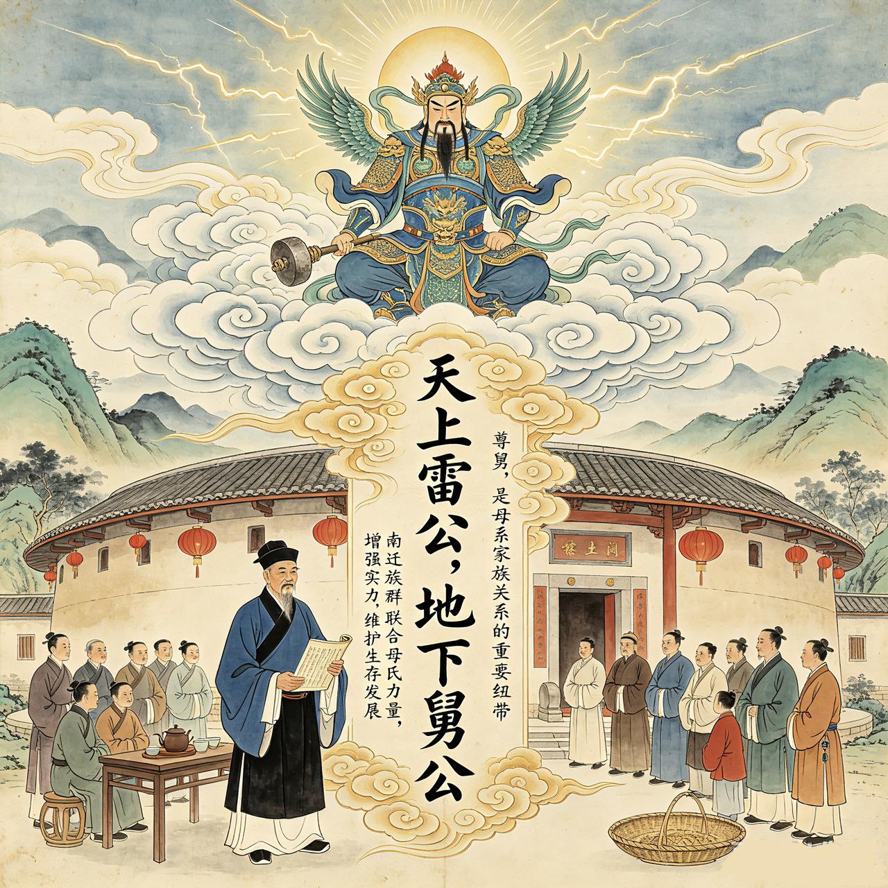 “天上雷公，地下舅公”这句客家俗语，生动的体现了客家文化中，独特的“舅权”传统。