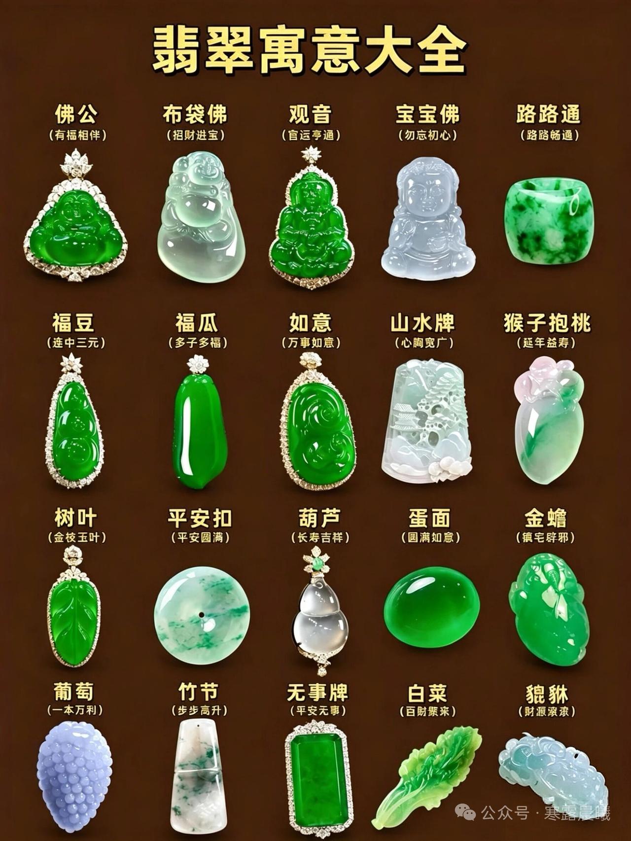 翡翠吊坠的寓意你们知多少？
大家逛商场的时候，面对橱窗里各种款式，是不是经常一脸