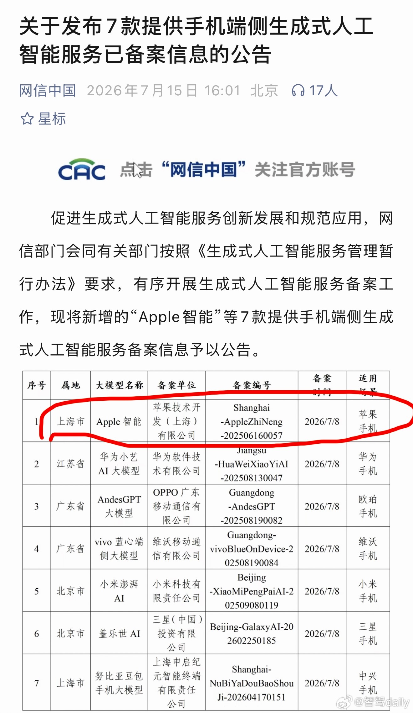 国行苹果AI要来了Apple智能，你终于来了！大模型不是豆包、不是元宝、不是文心