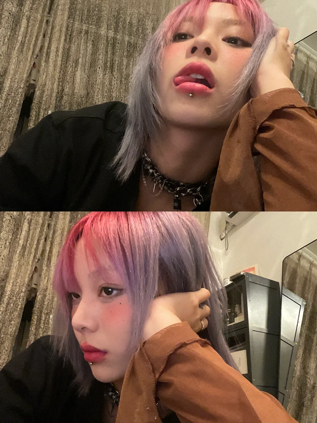 这么好看的发色只维持了一天