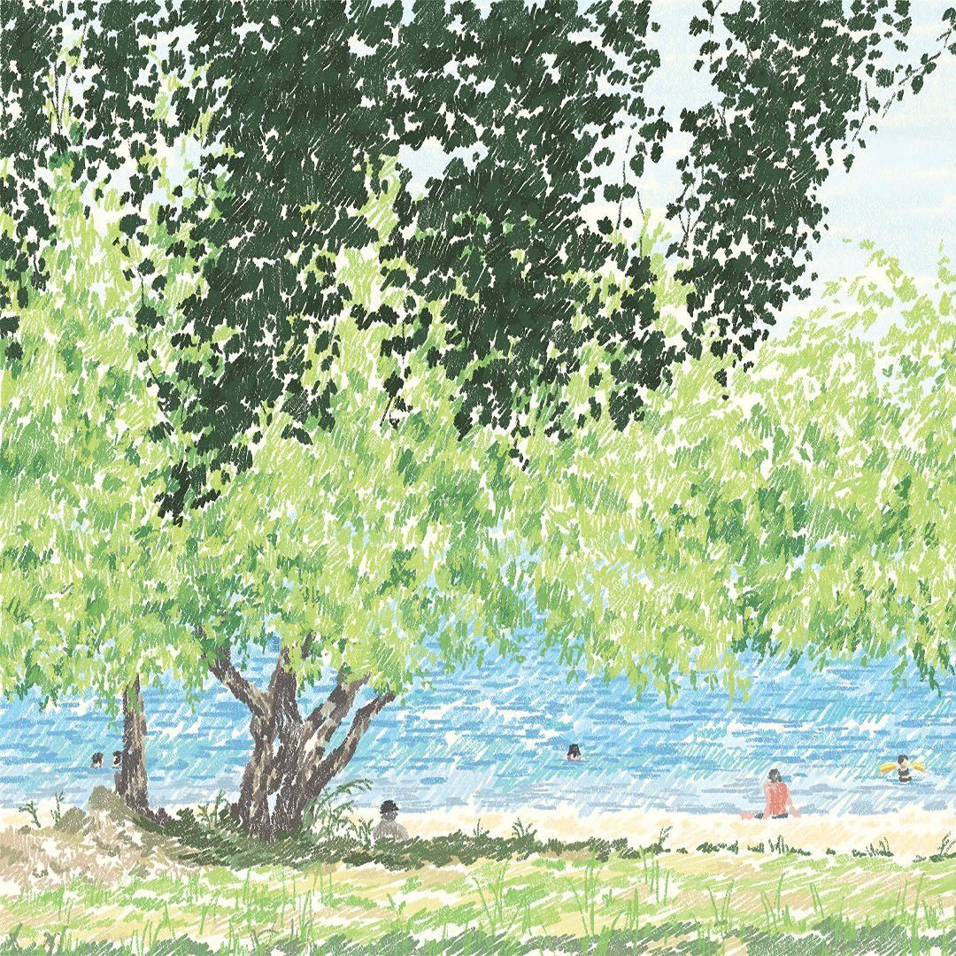 唯有我爱的树木，还在原处每年夏日，绿荫即温柔巴哑哑｜一年一年，我爱的树木 
