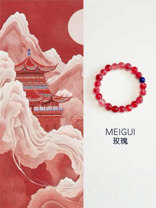 ✨红石榴玛瑙+蓝晶石｜自然光下白到发光