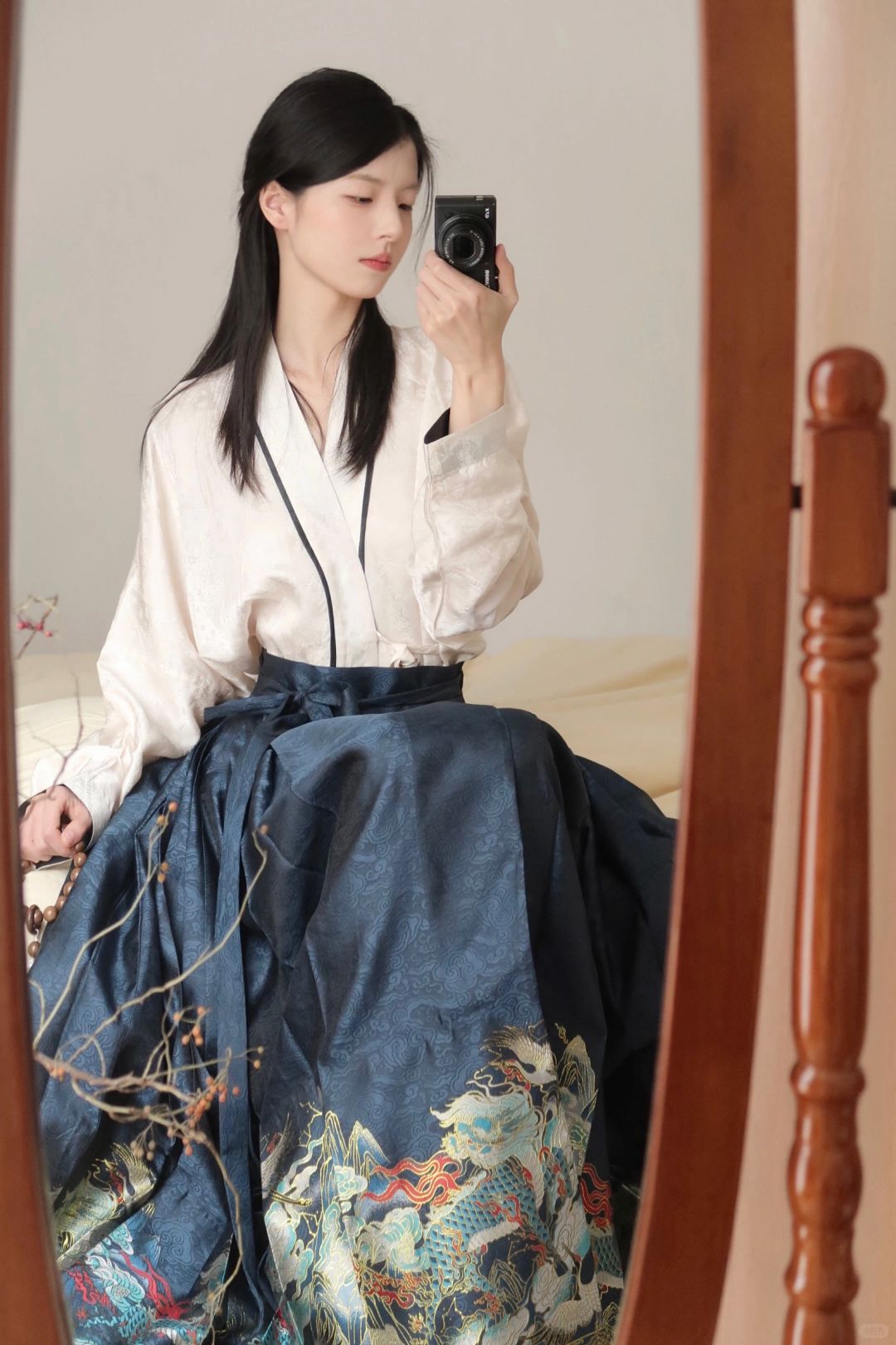穿马面裙被妈妈夸啦
