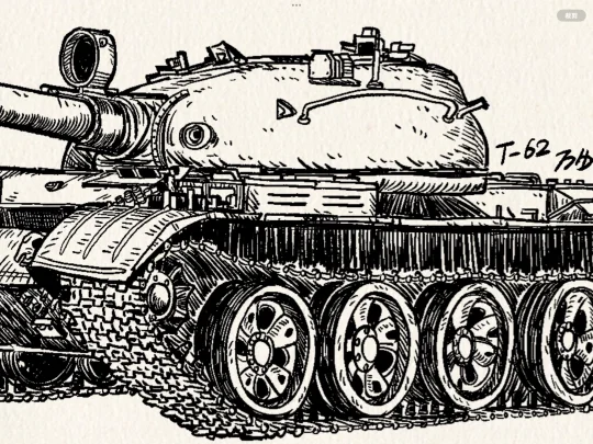 速写存档｜T-62坦克