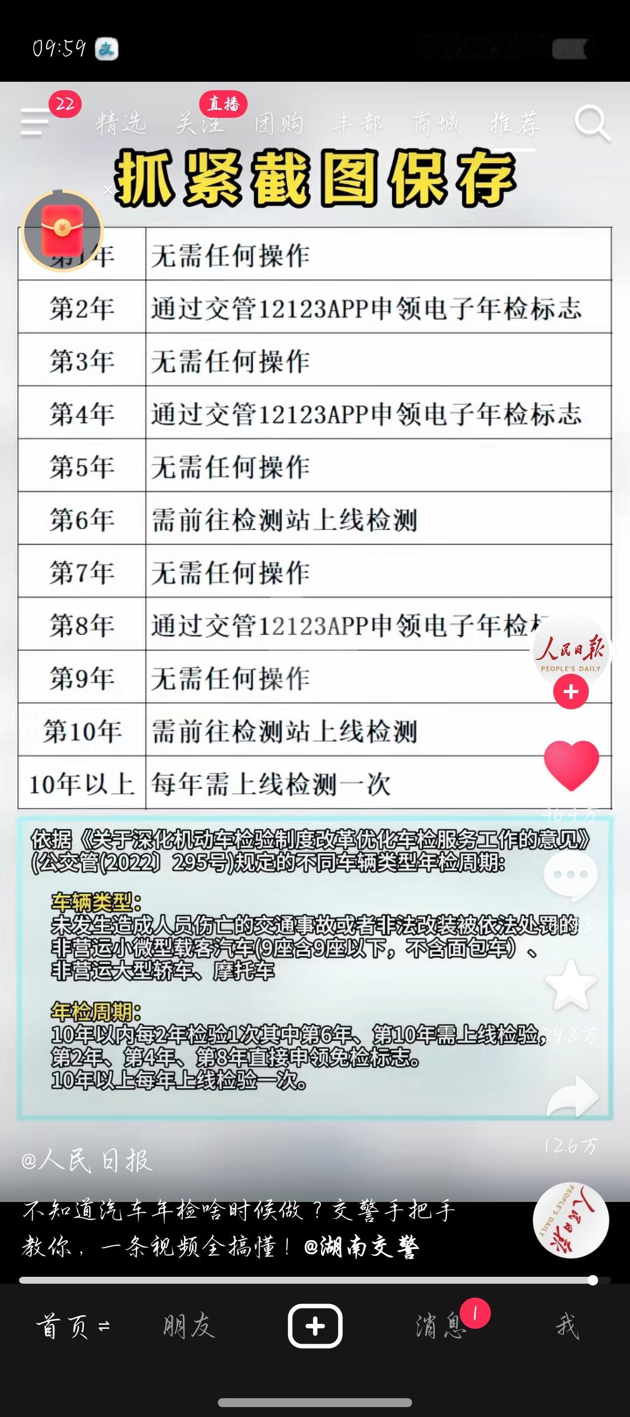 有车的朋友请注意，今天进入交管12123就弹出七个凡是提醒，刷抖音又看到人民日报