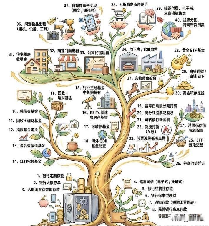 钱生钱的40种方式，大家认同吗？