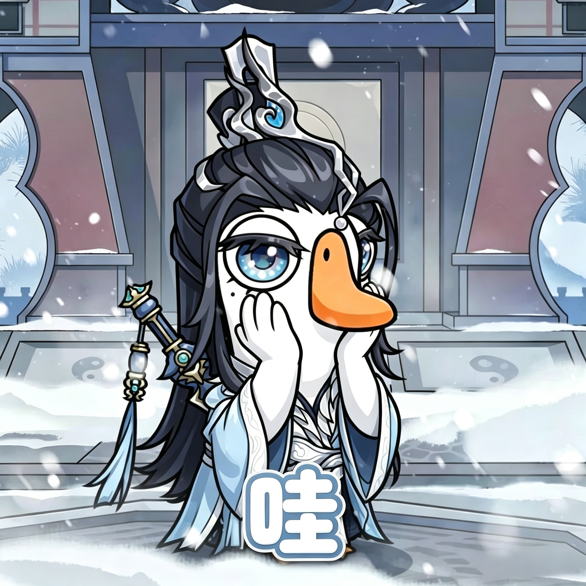 鹅鸭杀[超话] 纯阳的咩们在鹅鸭杀显得好纯良哦在鹅鸭杀选好门派了鹅鸭江湖二创游戏
