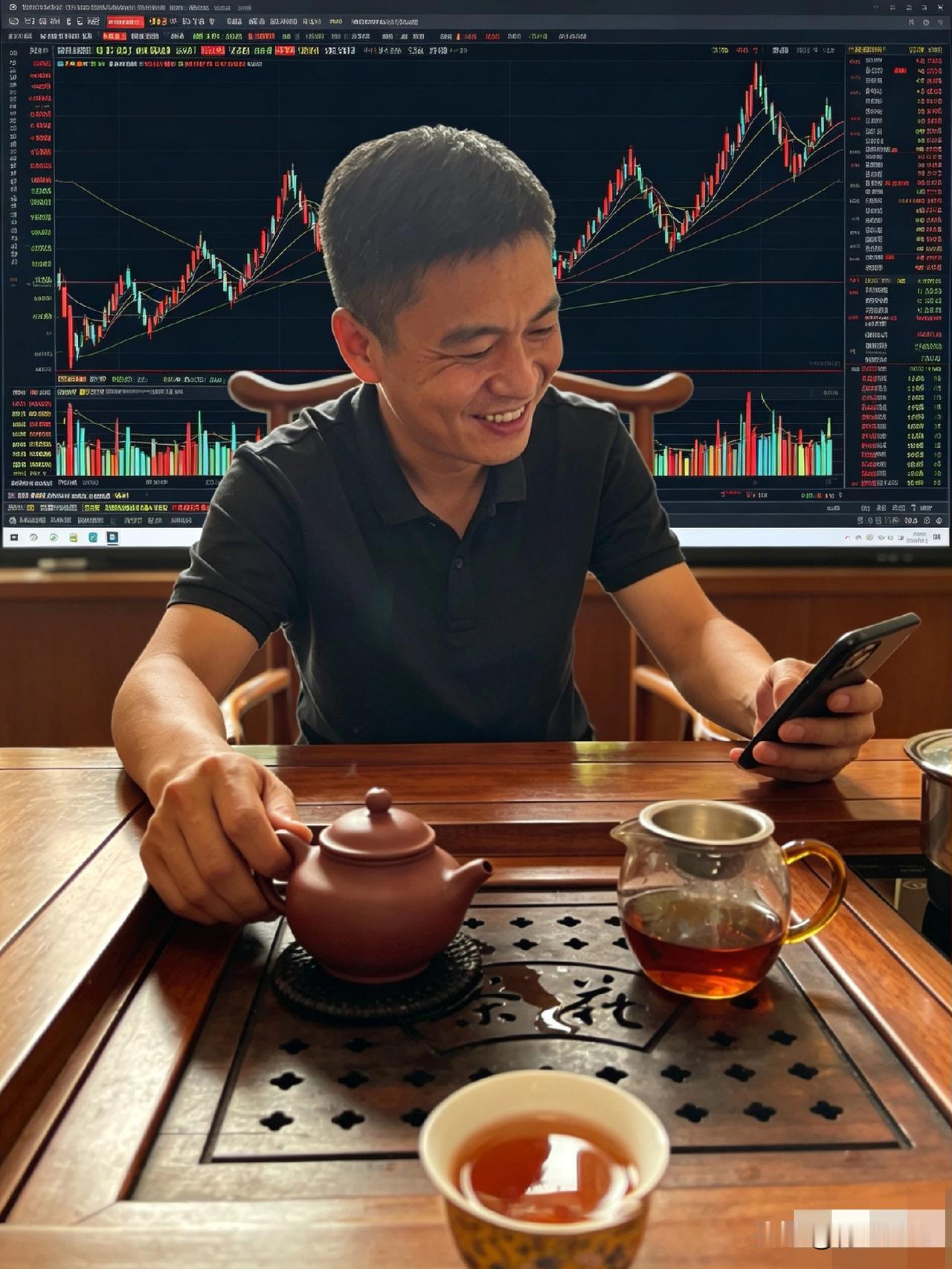 “不用追涨杀跌，不用盯盘熬夜，我靠六个字把股票成本薅成了负数。”

老王在朋友圈