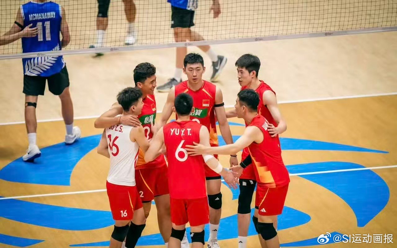 2026 男排亚锦赛🏐中国男排小组赛第二轮以3：0战胜新西兰男排，三局比分为2